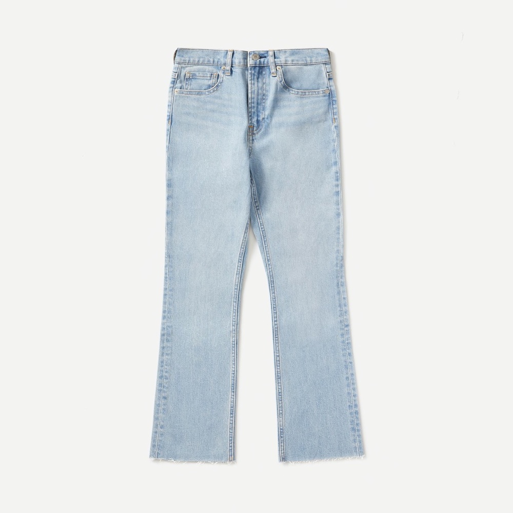 Everlane Light Wash Kick Crop Jean